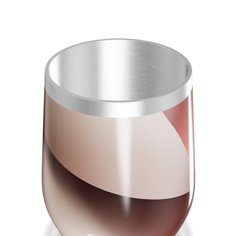 Copo Térmico Slim - Metálico com Estampa Abstrata