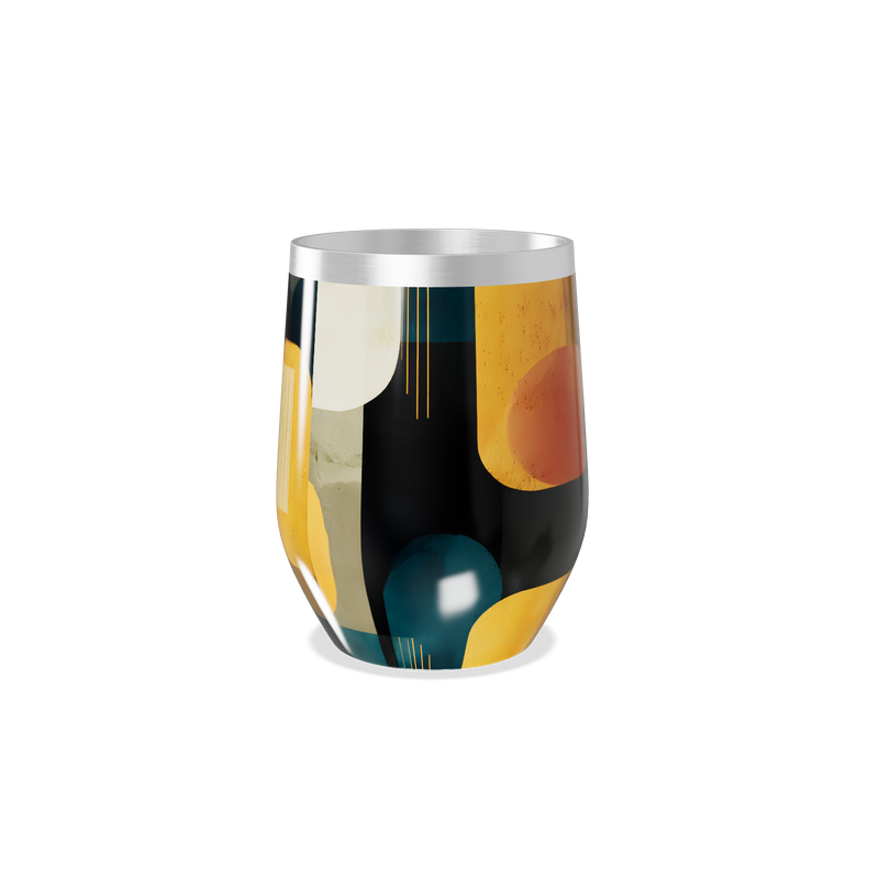 Copo Térmico Slim - Geométrico Colorido Inox