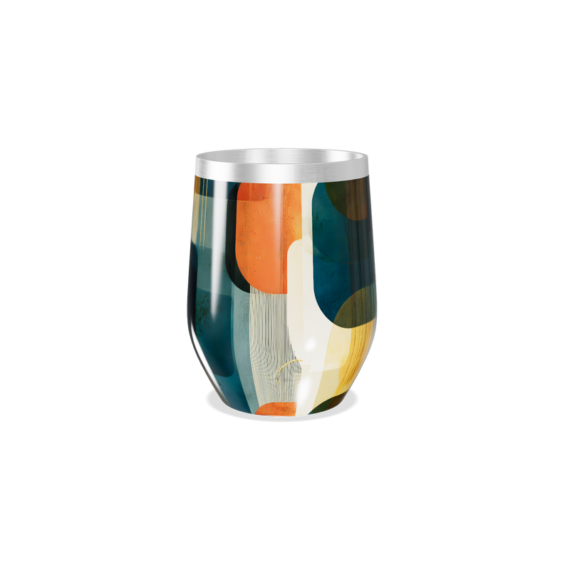 Copo Térmico Slim - Geométrico Colorido Inox
