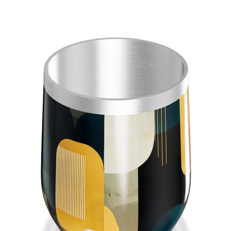 Copo Térmico Slim - Geométrico Colorido Inox