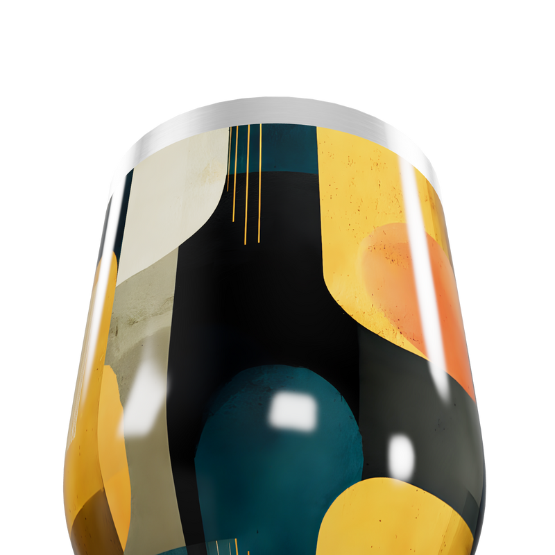 Copo Térmico Slim - Geométrico Colorido Inox