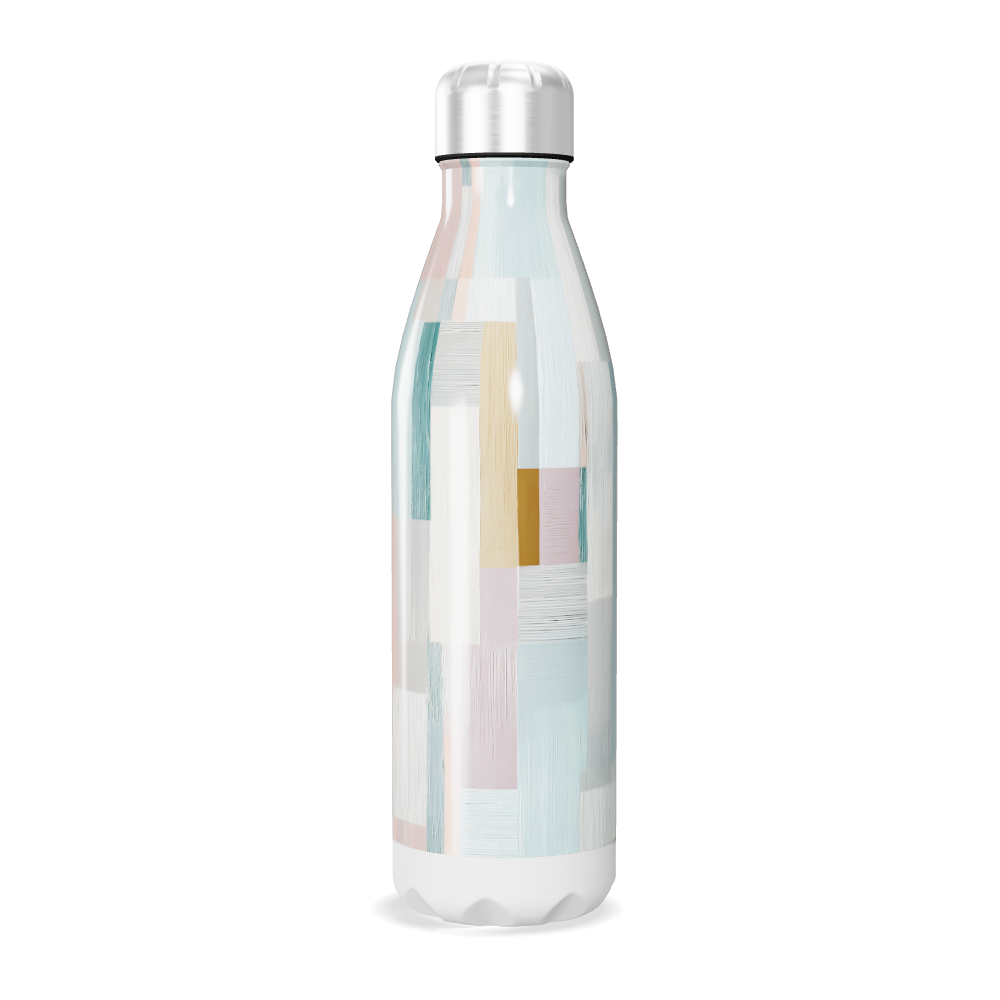 Garrafa Inox - Estampa Geométrica Colorida