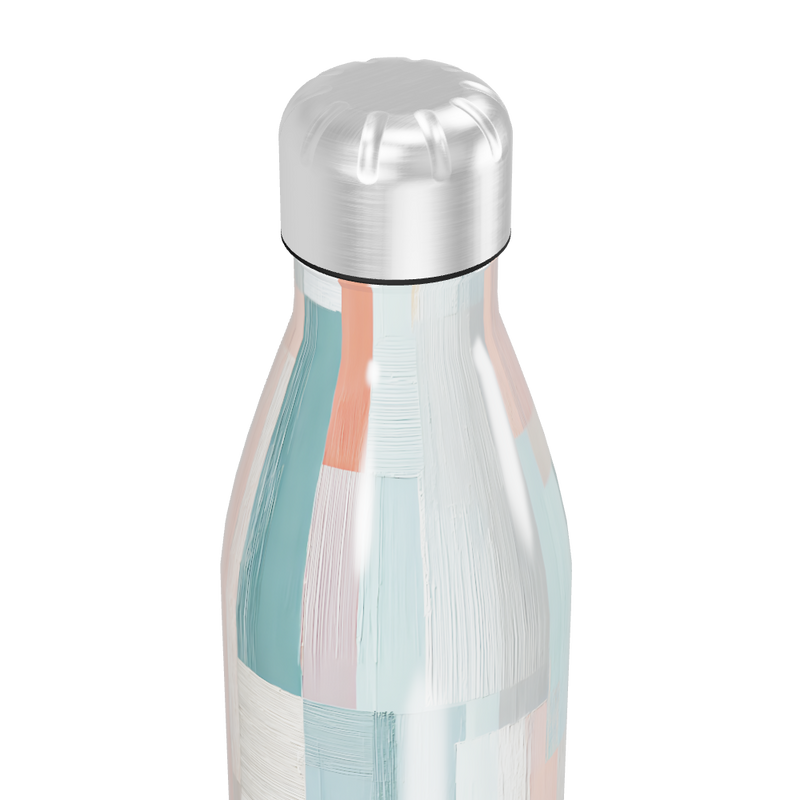 Garrafa Inox - Estampa Geométrica Colorida