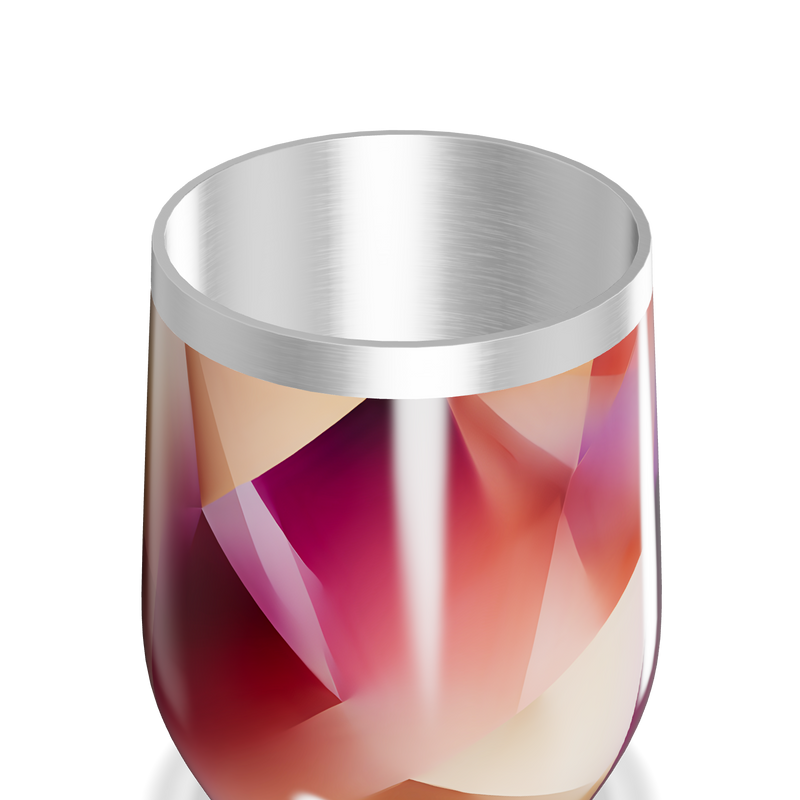 Copo Térmico Slim - Colorido Geométrico Inox