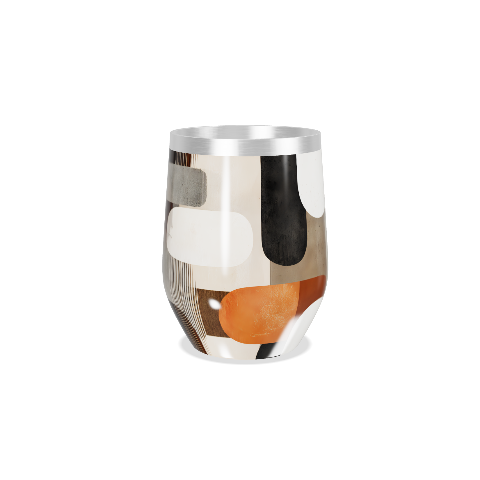 Copo Térmico Slim - Estampa Abstrata Colorida