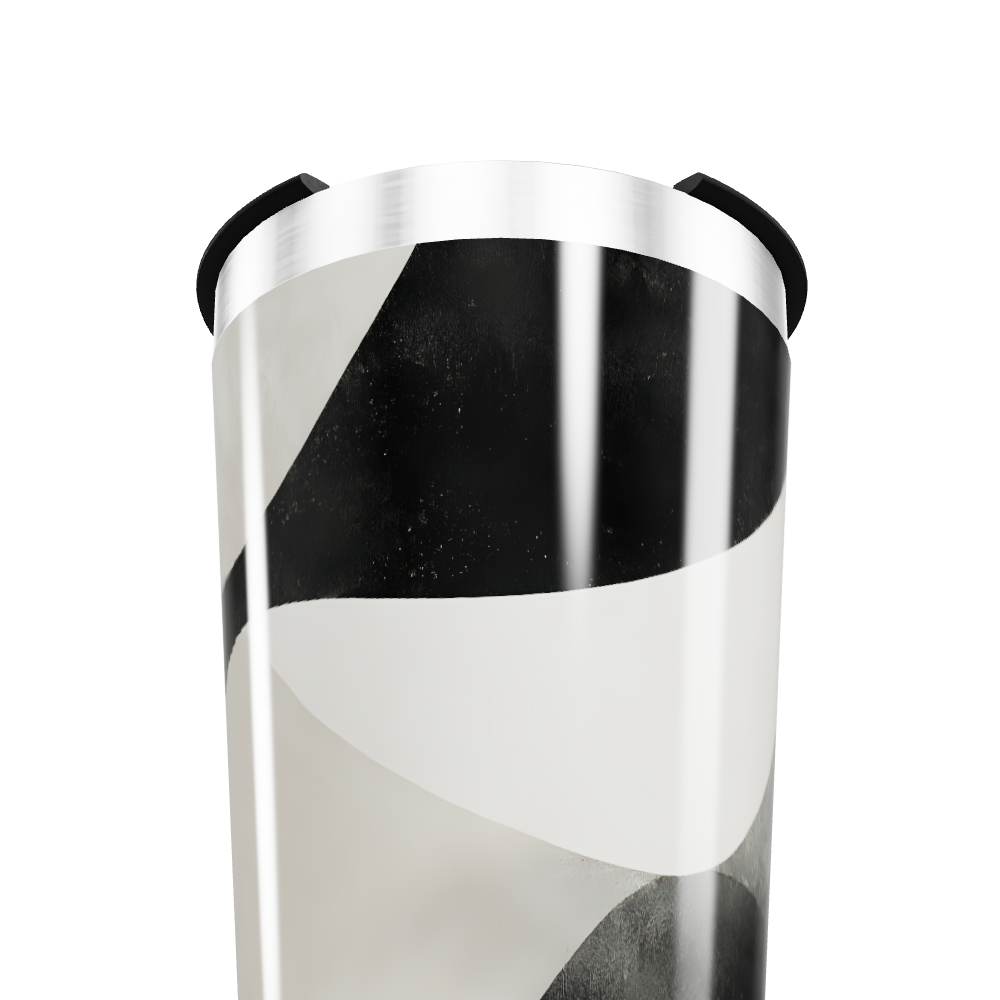 Copo Térmico - Preto e Branco Abstrato