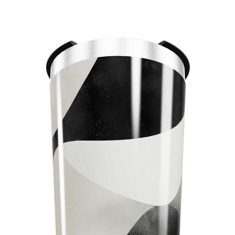 Copo Térmico - Preto e Branco Abstrato