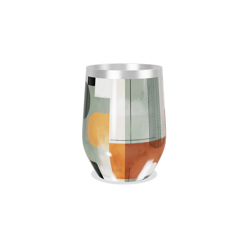 Copo Térmico Slim - Estampado Geométrico Colorido