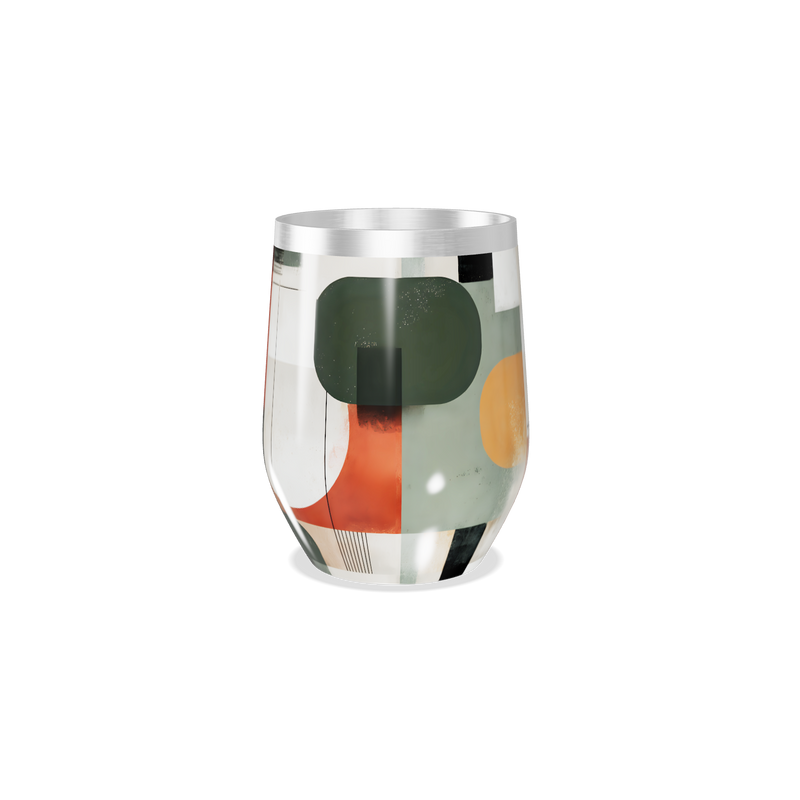 Copo Térmico Slim - Estampado Geométrico Colorido