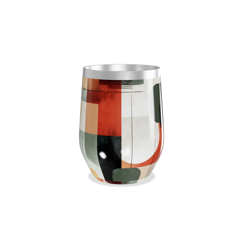 Copo Térmico Slim - Estampado Geométrico Colorido