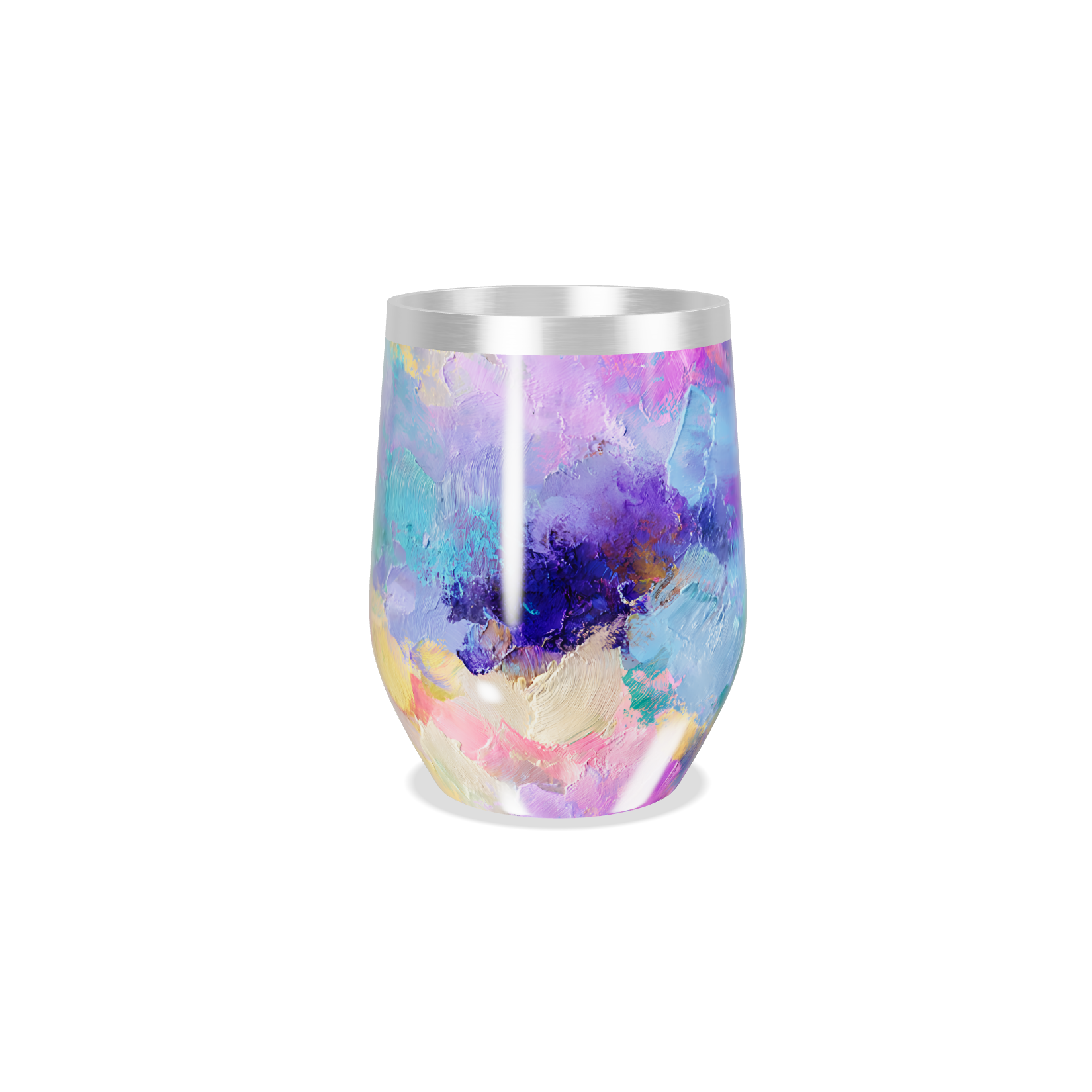 Copo Térmico Slim - Estampa Abstrata Colorida