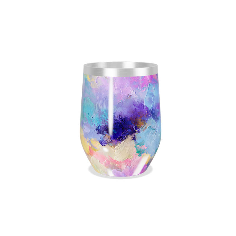 Copo Térmico Slim - Estampa Abstrata Colorida