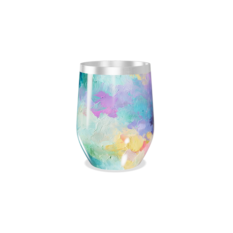 Copo Térmico Slim - Estampa Abstrata Colorida