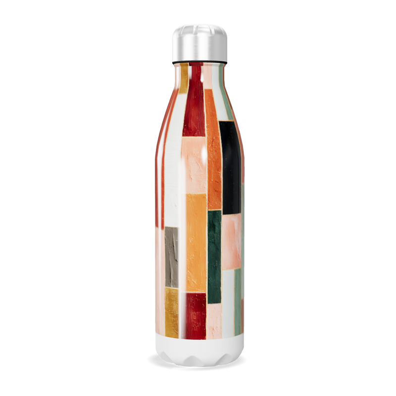 Garrafa Inox Colorida - Estampa Geométrica