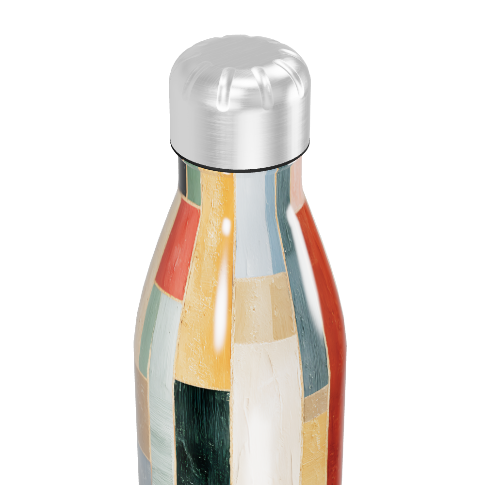 Garrafa Inox Colorida - Estampa Geométrica
