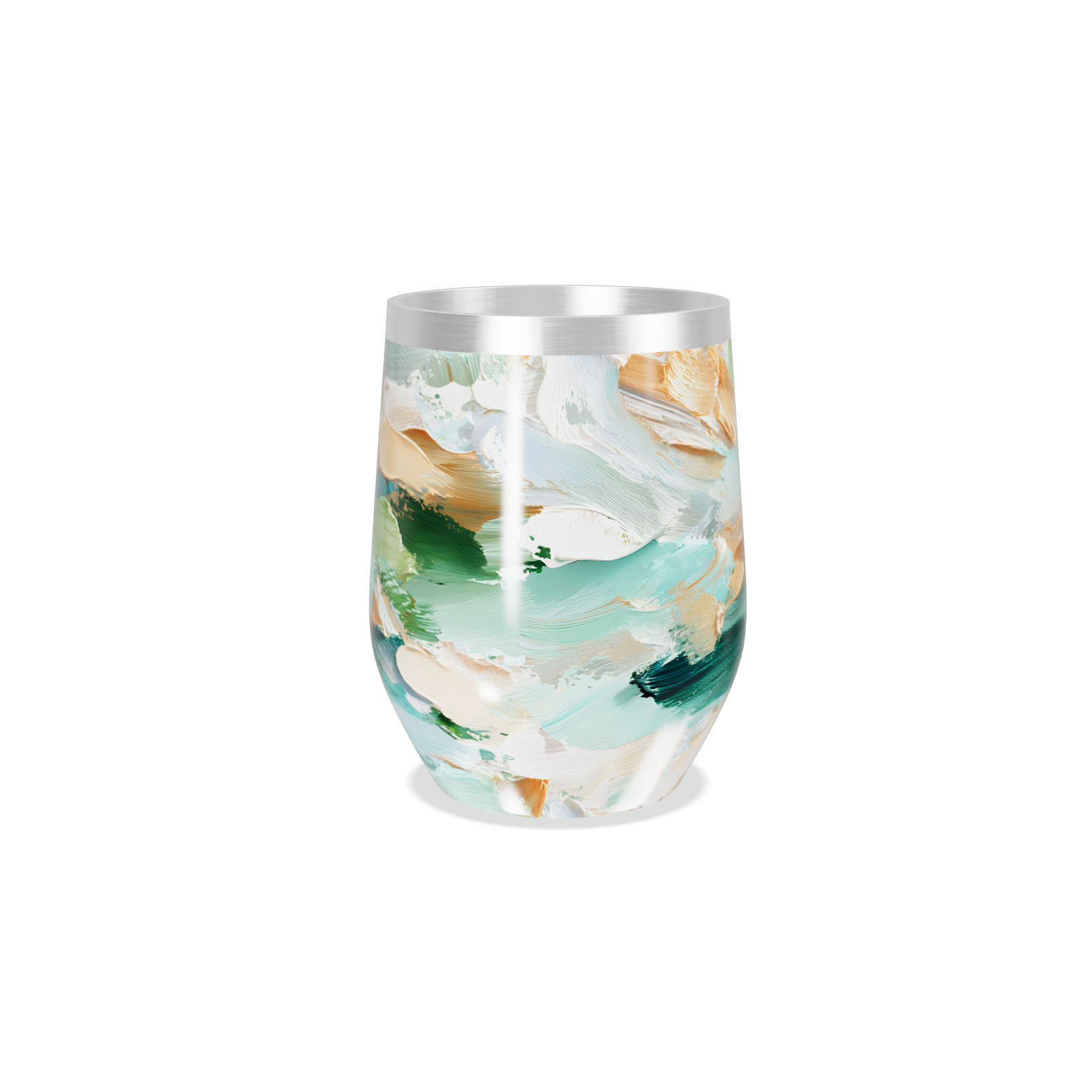 Copo Térmico Slim - Estampa Abstrata Colorida