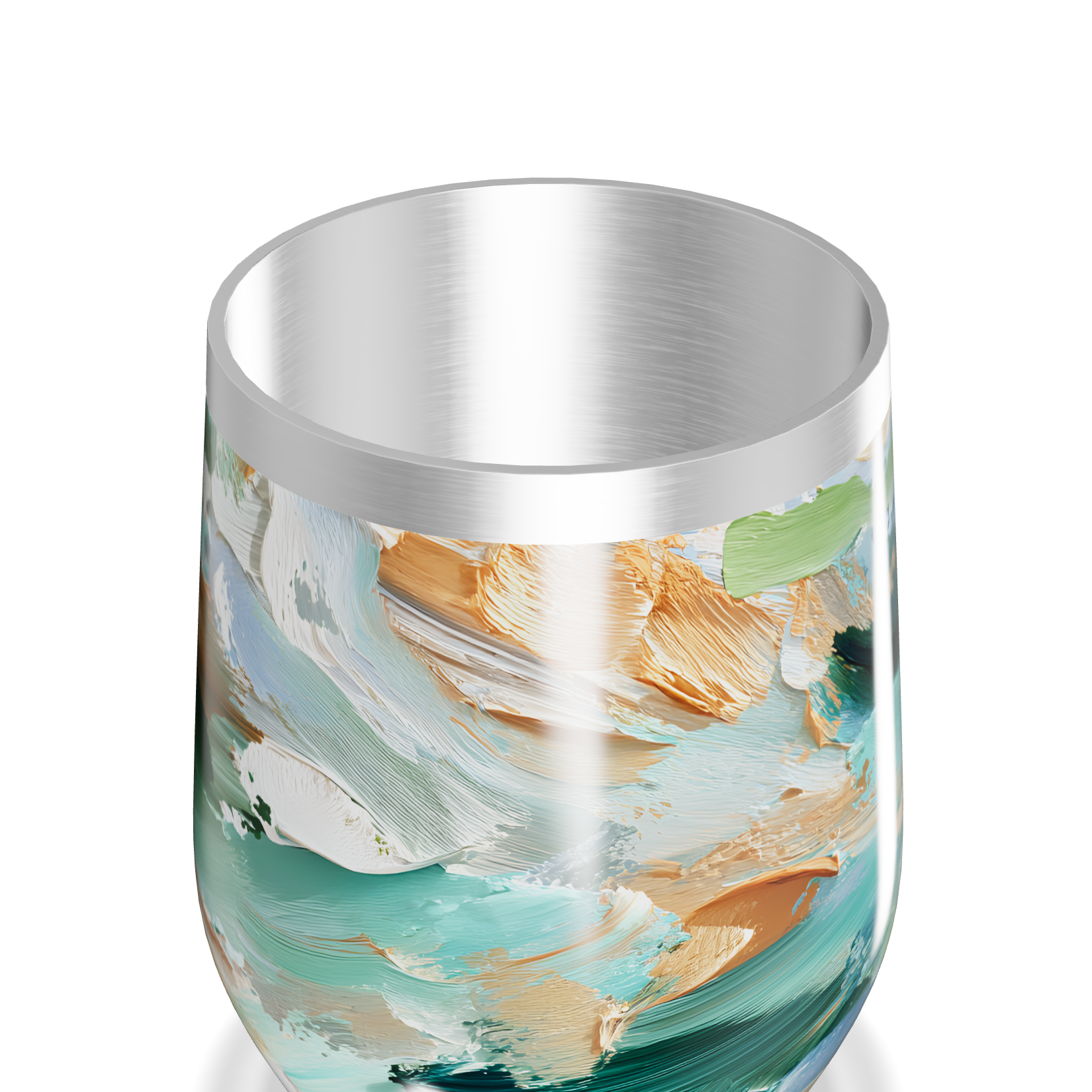 Copo Térmico Slim - Estampa Abstrata Colorida