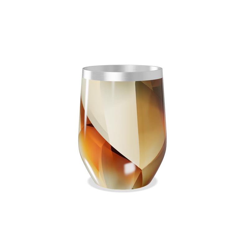 Copo Térmico Slim - Geométrico Bege Inox