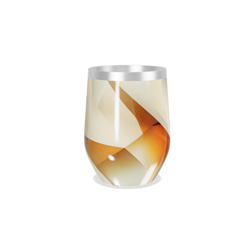 Copo Térmico Slim - Geométrico Bege Inox