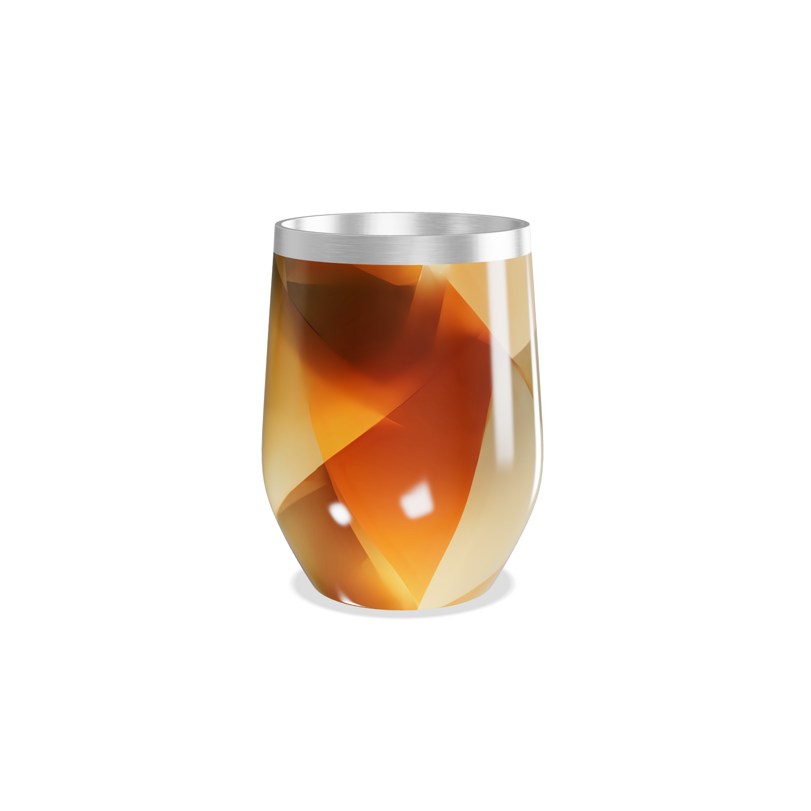 Copo Térmico Slim - Geométrico Bege Inox