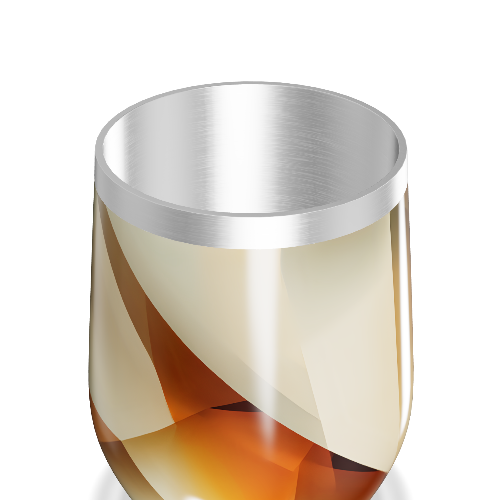 Copo Térmico Slim - Geométrico Bege Inox