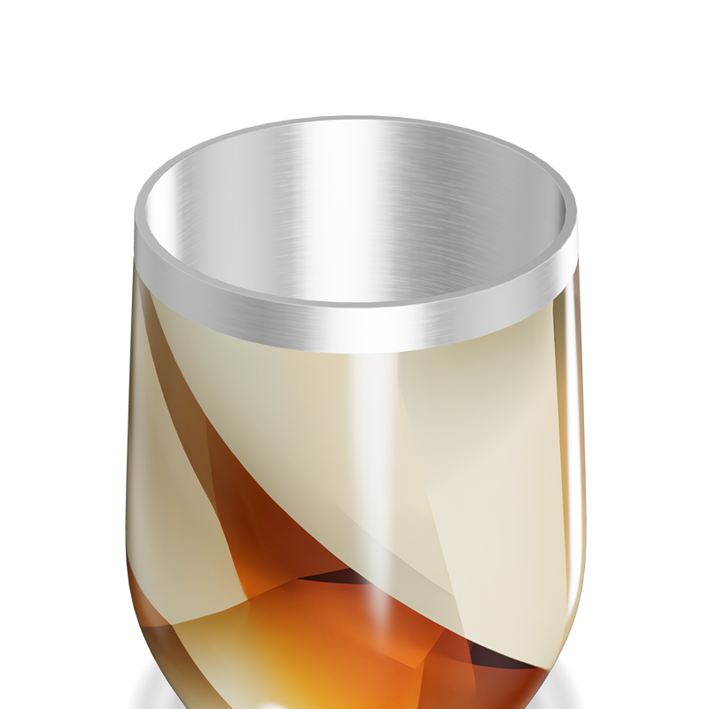 Copo Térmico Slim - Geométrico Bege Inox