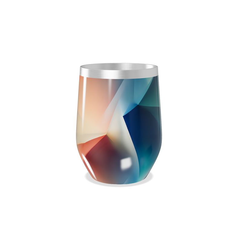 Copo Térmico Slim - Design Geométrico Colorido