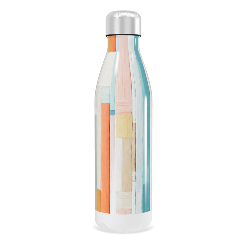 Garrafa Inox - Estampa Colorida Geométrica