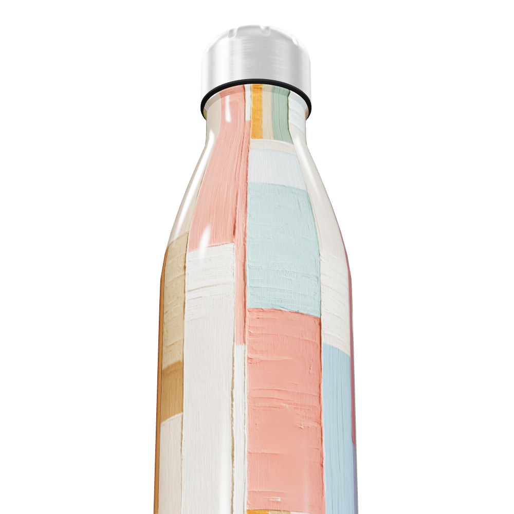 Garrafa Inox - Estampa Colorida Geométrica
