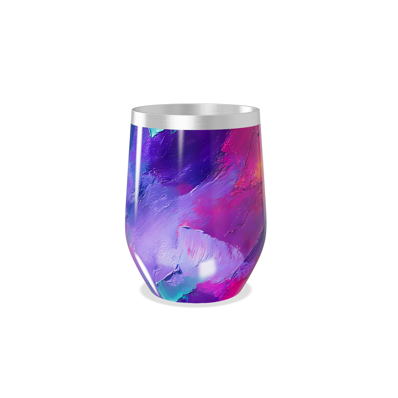 Copo Térmico Slim - Estampa Abstracta Colorida