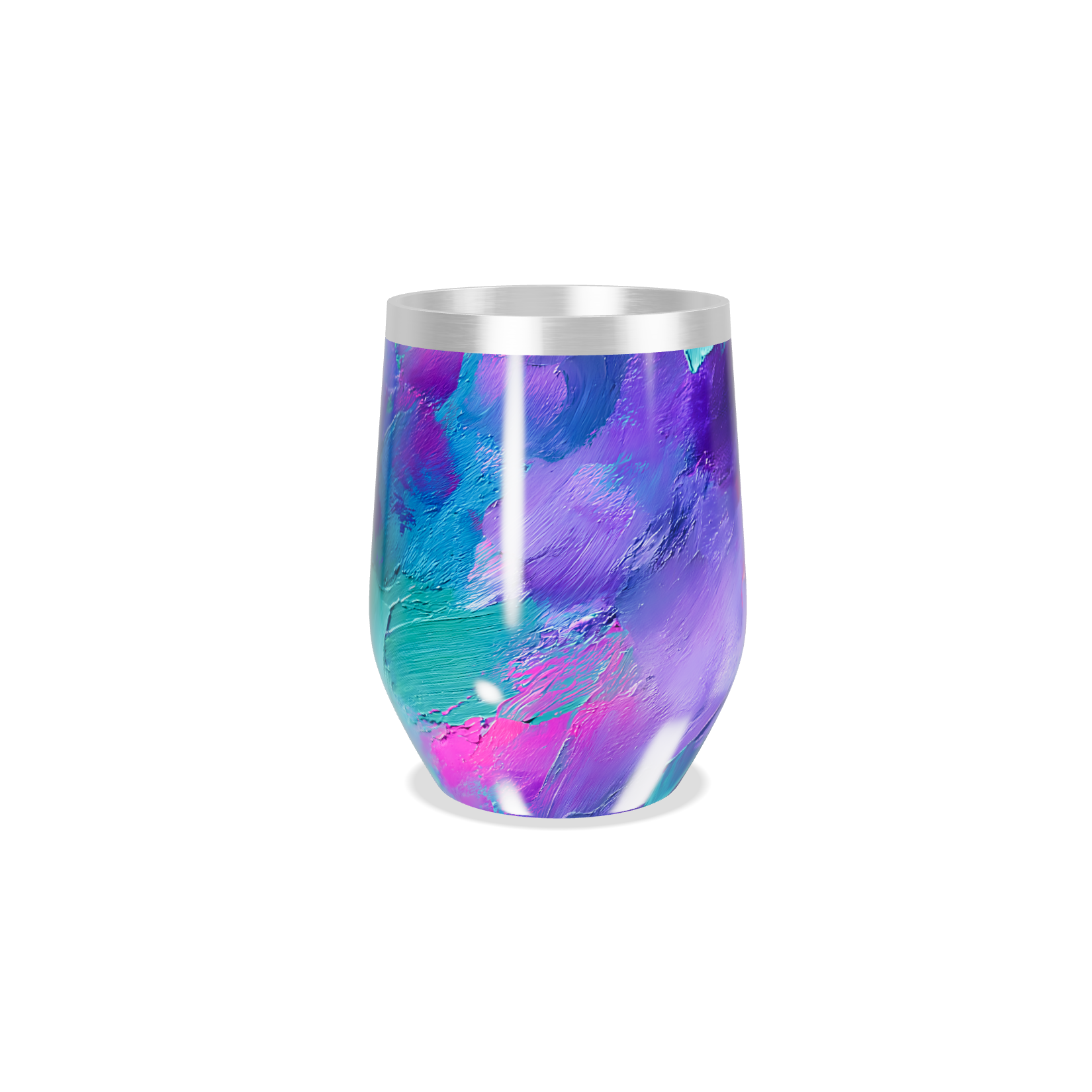 Copo Térmico Slim - Estampa Abstracta Colorida