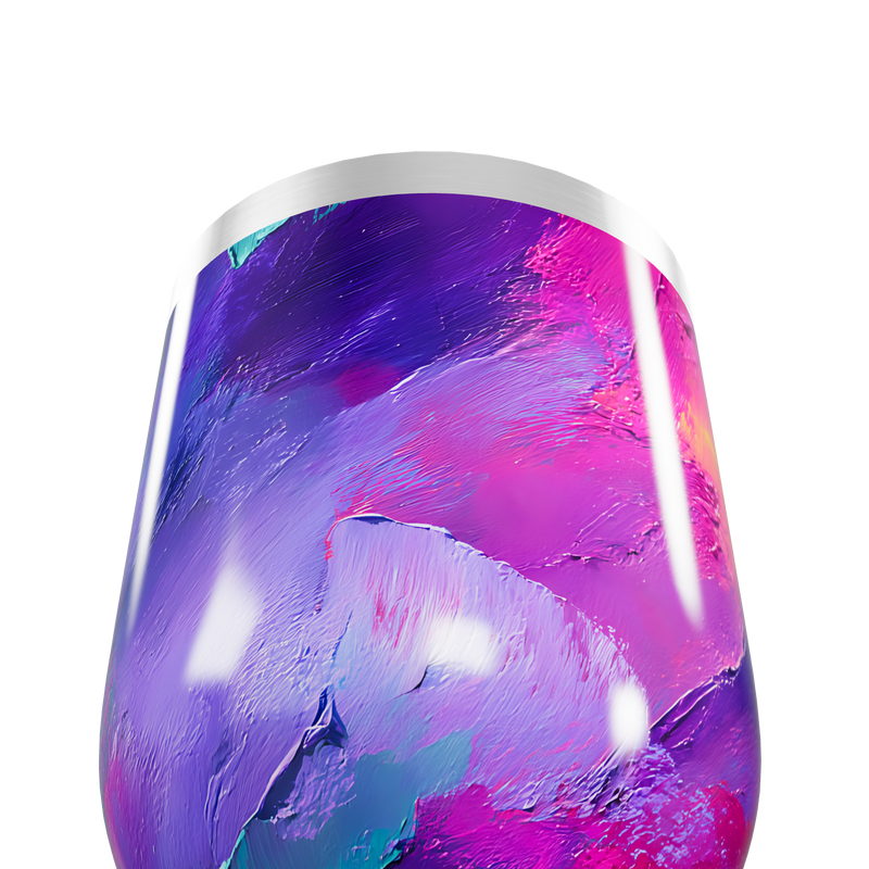 Copo Térmico Slim - Estampa Abstracta Colorida