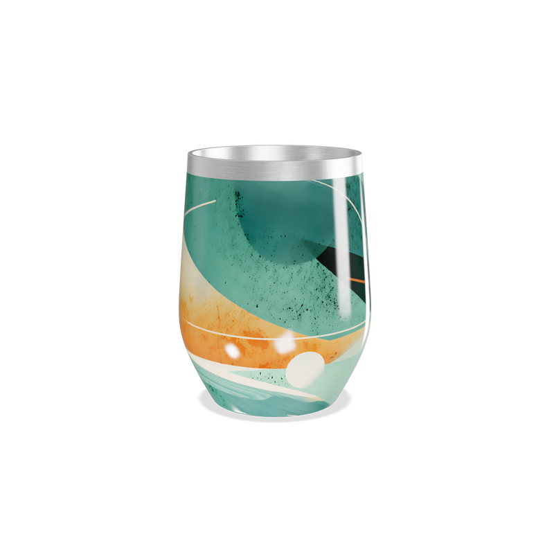 Copo Térmico Slim - Design Planetas Colorido