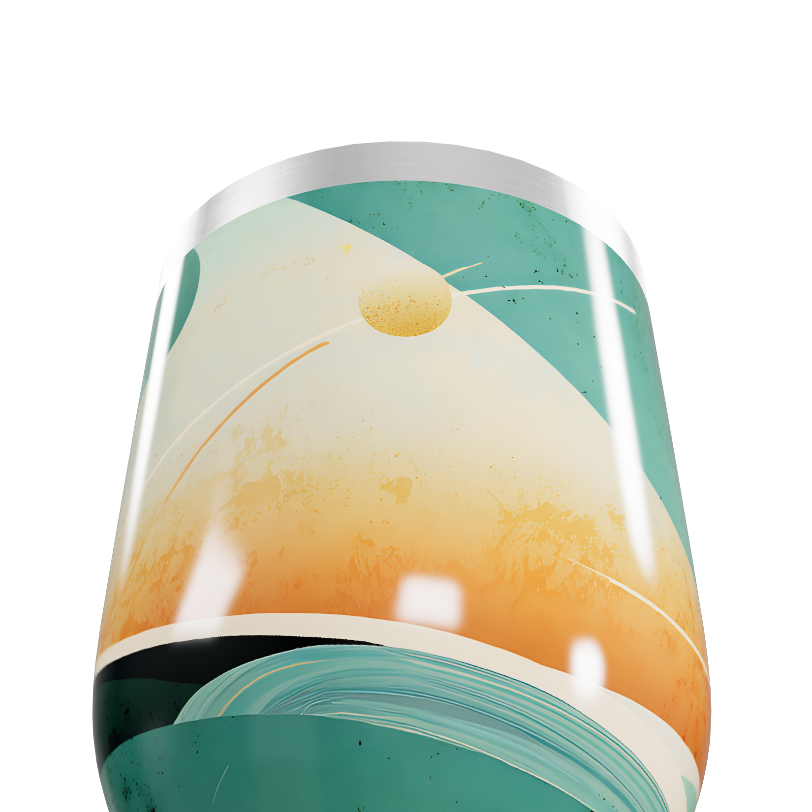 Copo Térmico Slim - Design Planetas Colorido