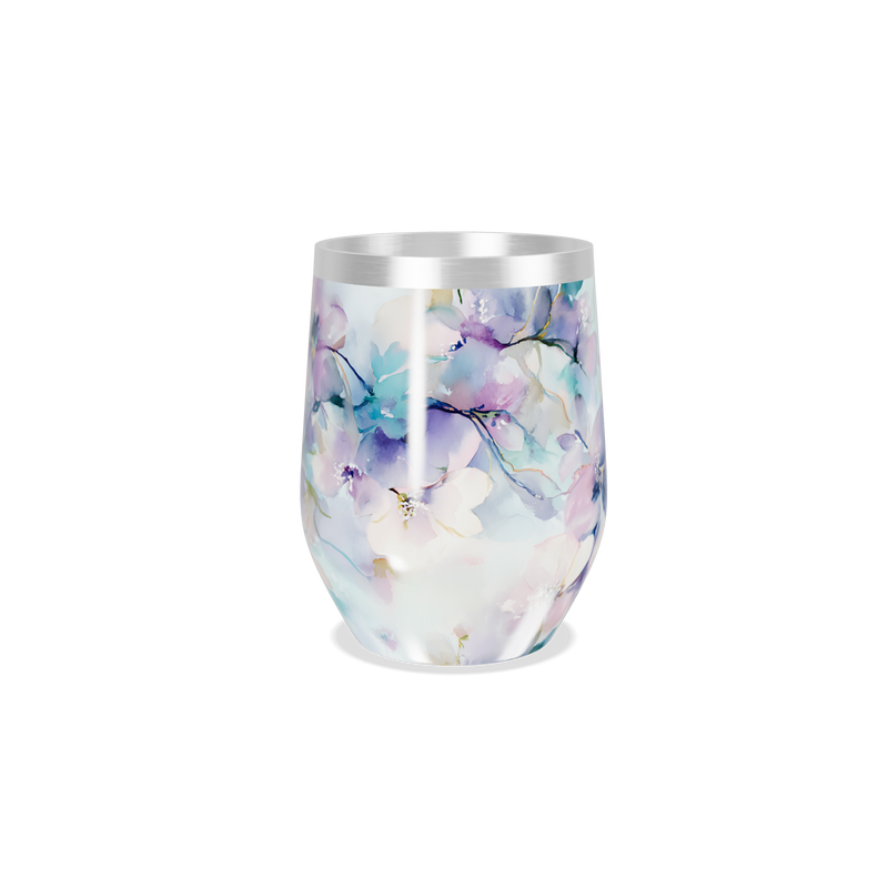 Copo Térmico Slim - Floral em Aço Inox