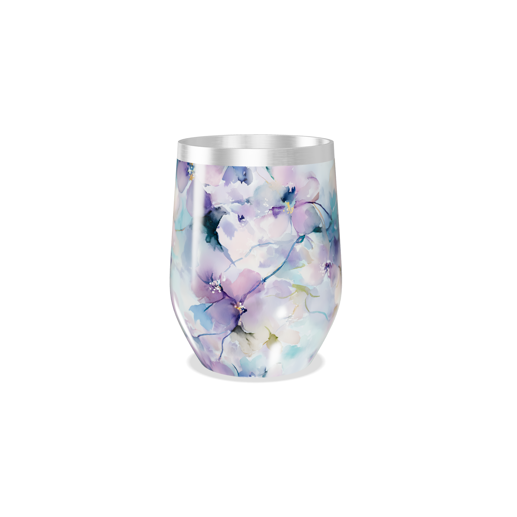 Copo Térmico Slim - Floral em Aço Inox