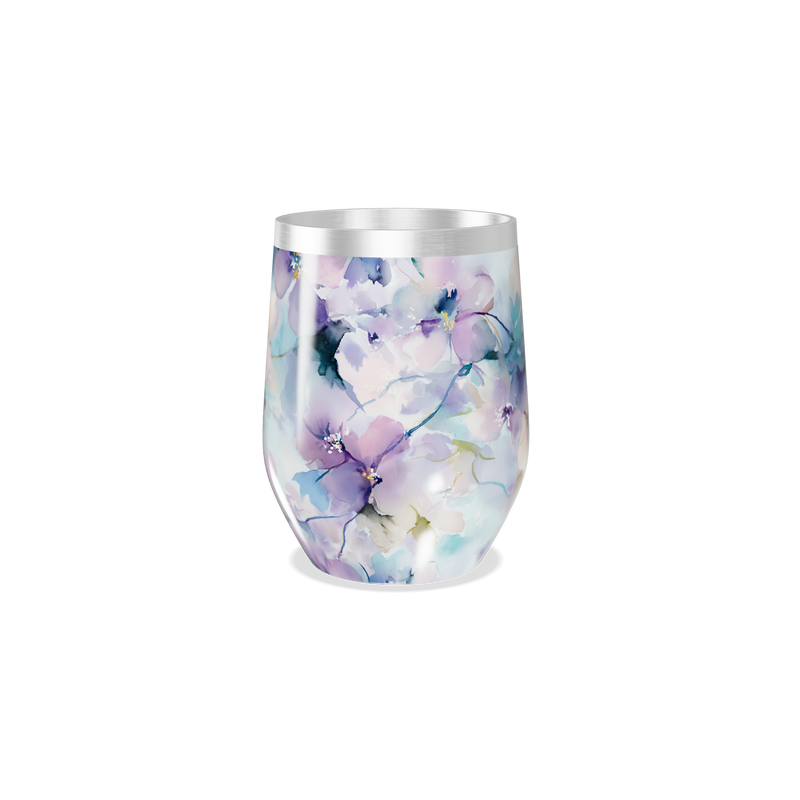 Copo Térmico Slim - Floral em Aço Inox