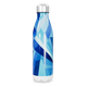 Garrafa Inox - Azul com Estampa Geométrica