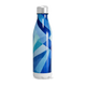 Garrafa Inox - Azul com Estampa Geométrica