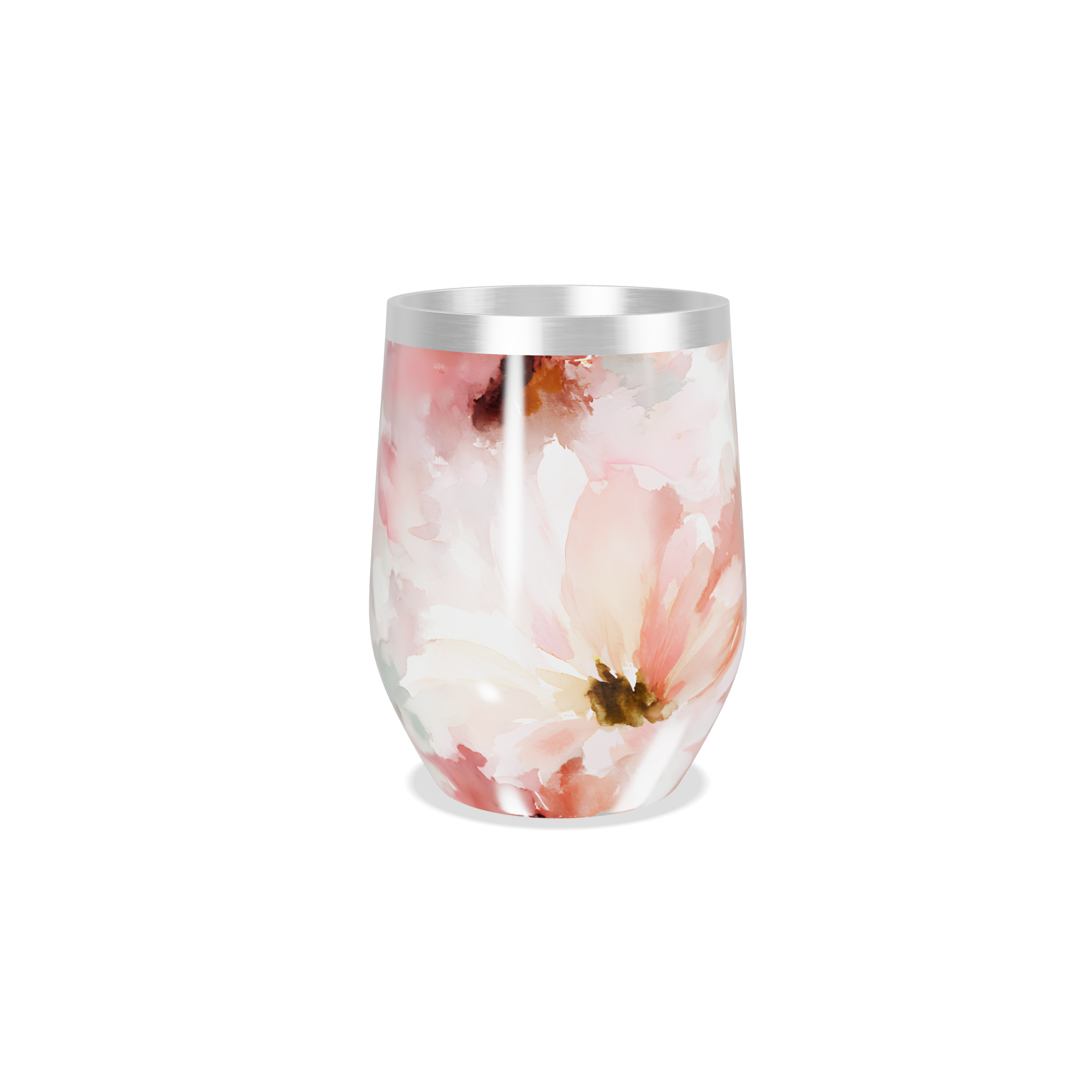 Copo Térmico Slim - Floral Aquarela