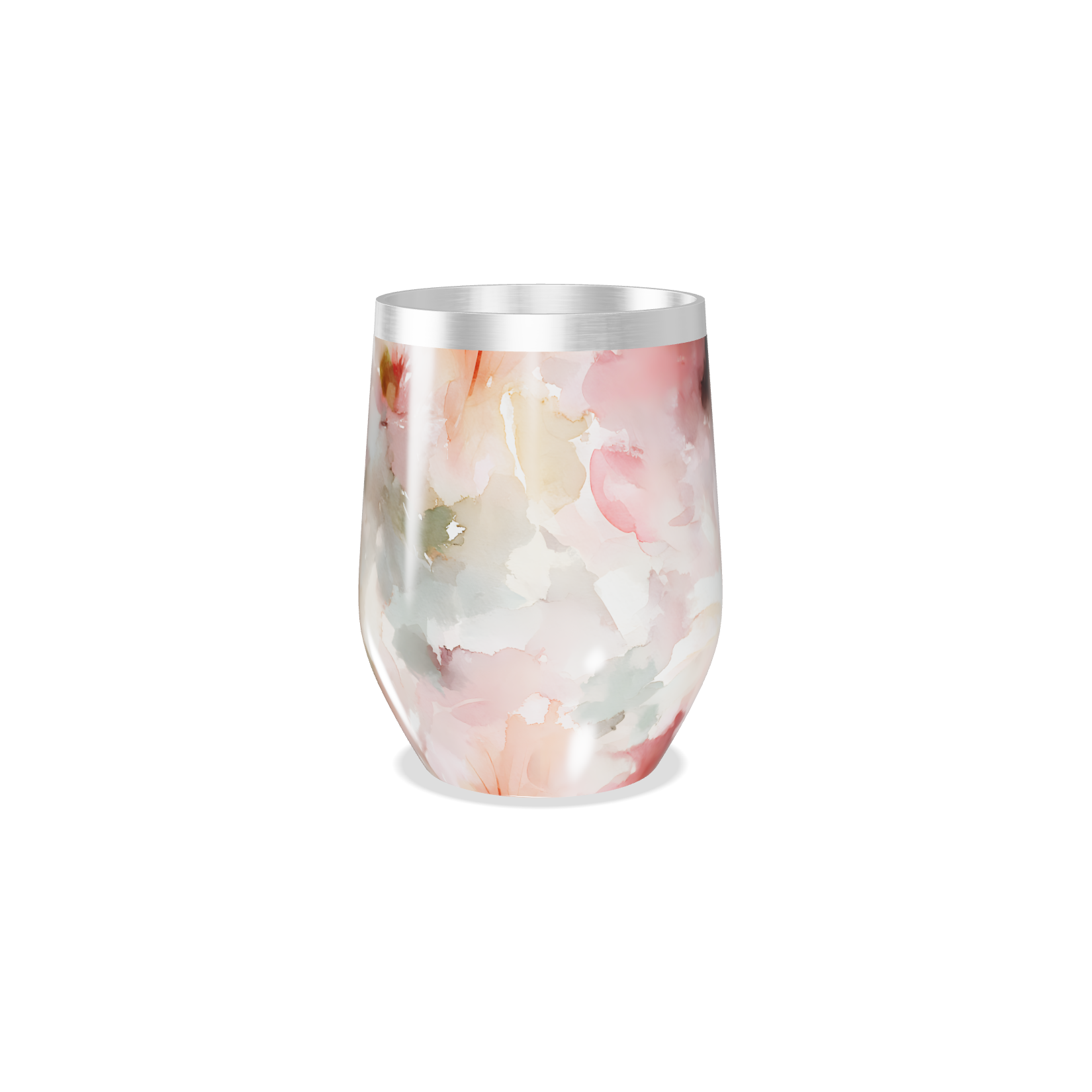 Copo Térmico Slim - Floral Aquarela