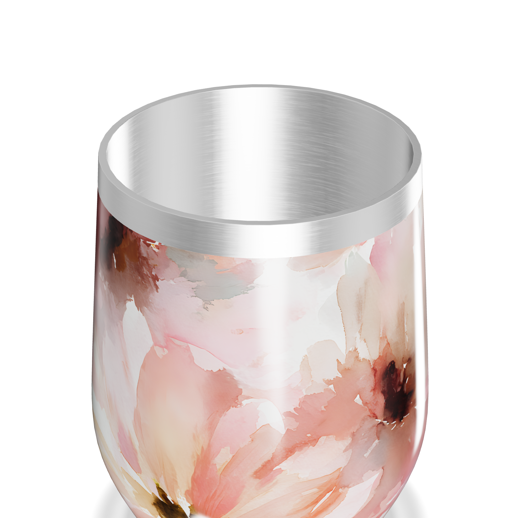 Copo Térmico Slim - Floral Aquarela