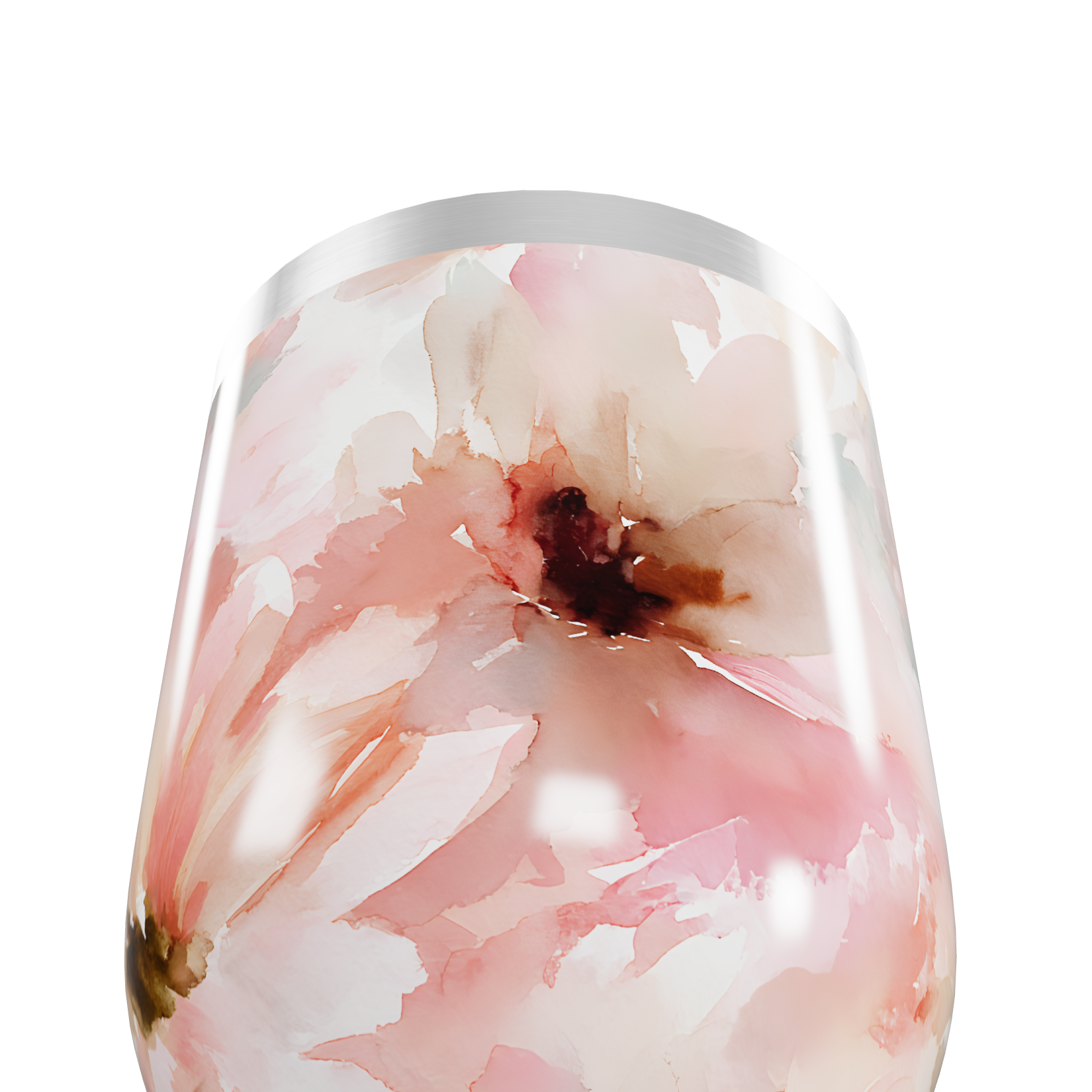 Copo Térmico Slim - Floral Aquarela