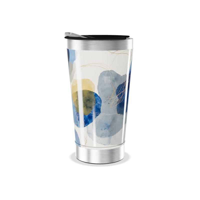 Copo Térmico - Com estampa azul moderna