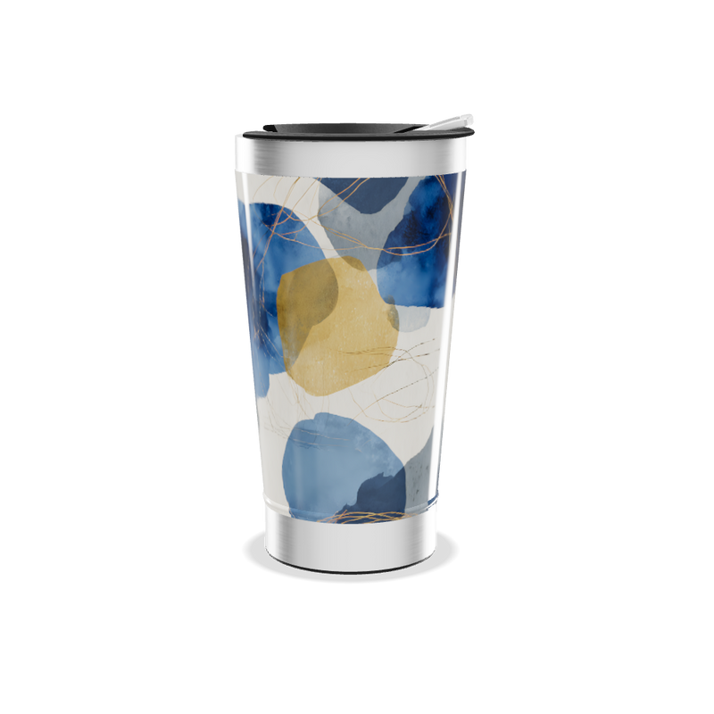 Copo Térmico - Com estampa azul moderna