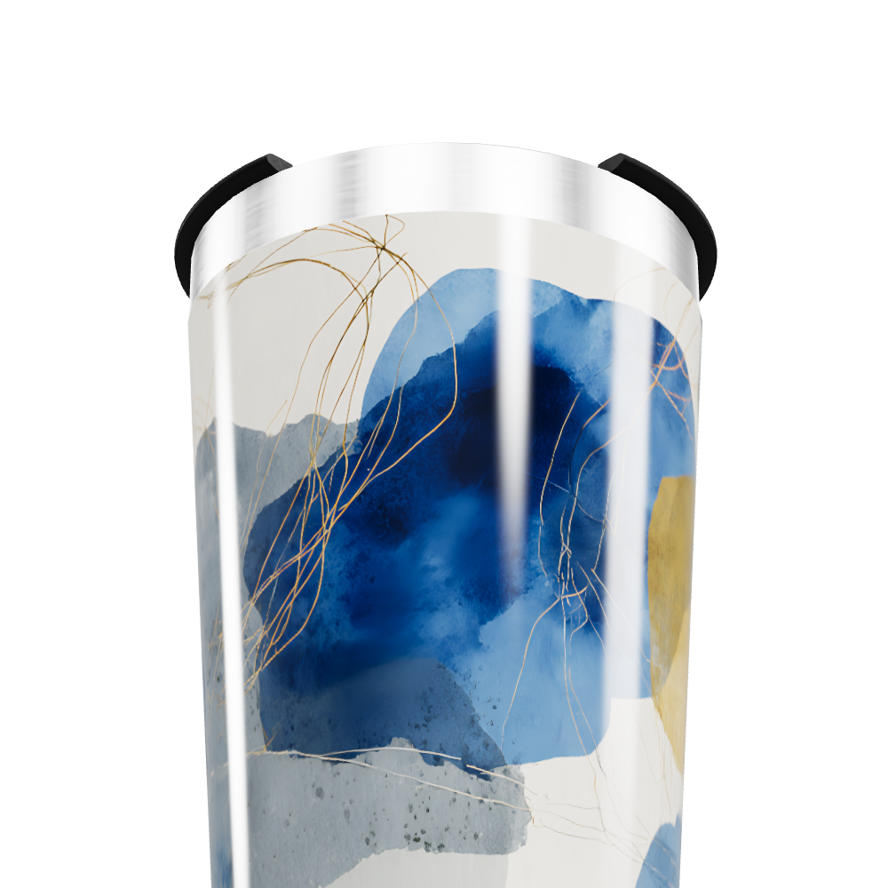 Copo Térmico - Com estampa azul moderna