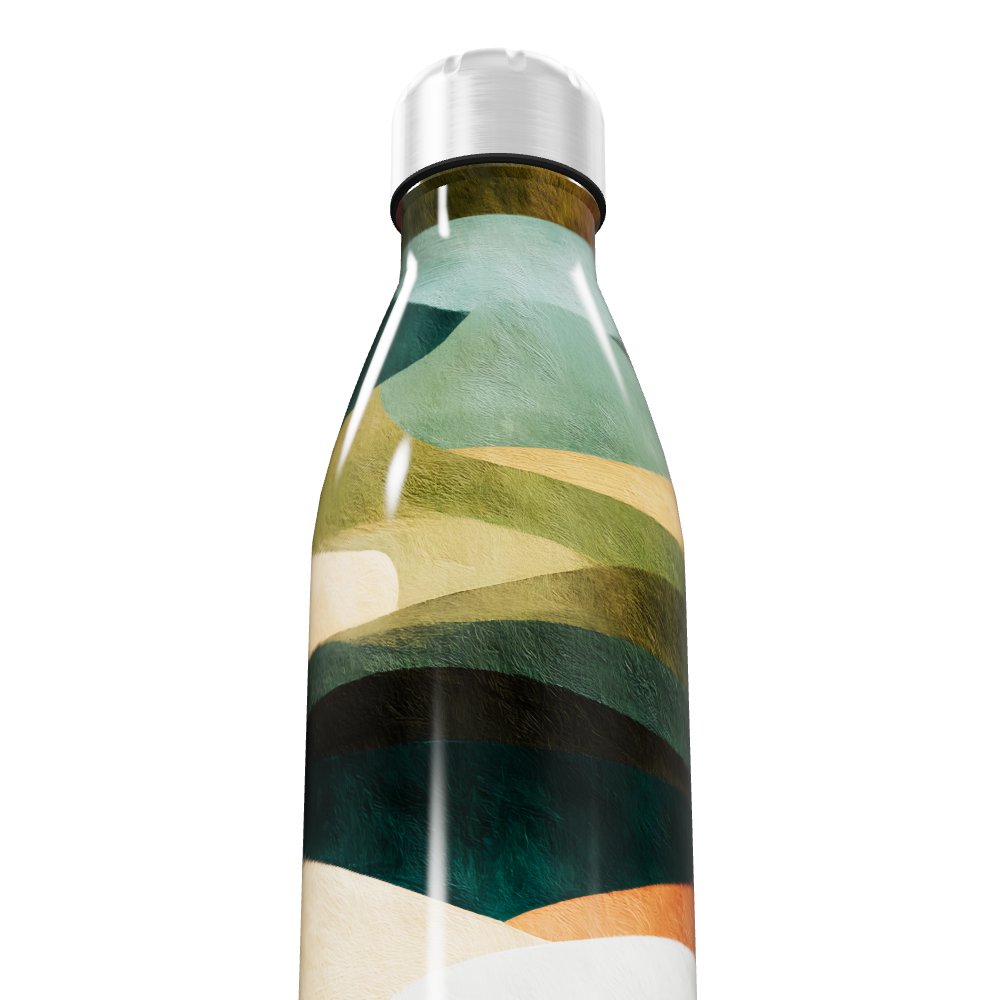 Garrafa Inox Estampada Colorida 500ml