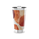 Copo Térmico - Estampa Abstrata Laranja