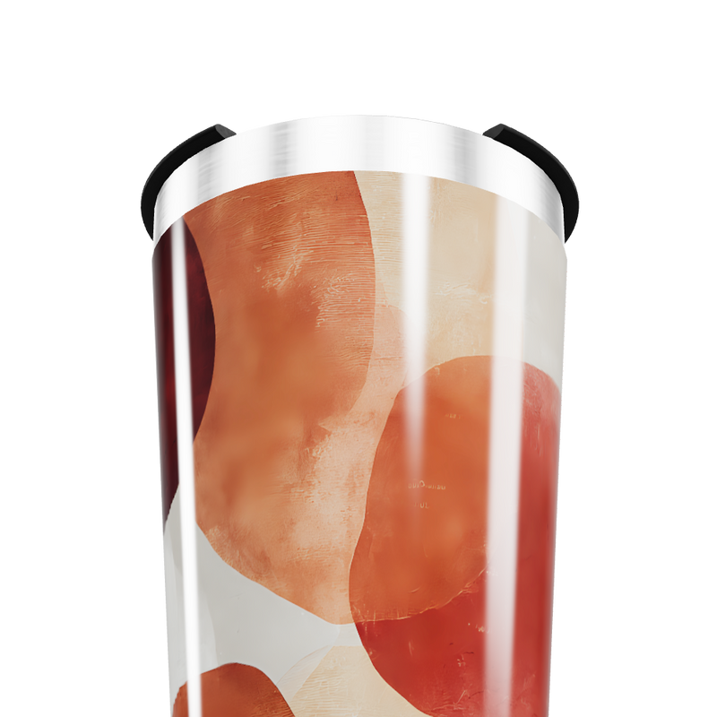 Copo Térmico - Estampa Abstrata Laranja