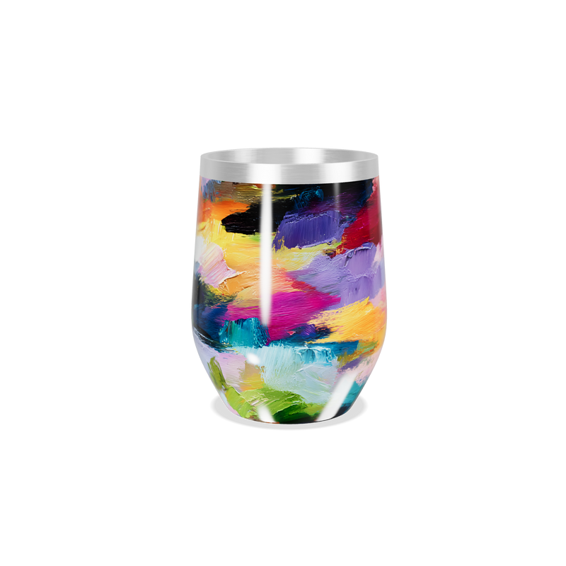 Copo Térmico Slim - Estampa Colorida Aço Inox